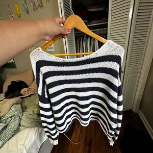 Aerie Stripped Slouchy Sweater